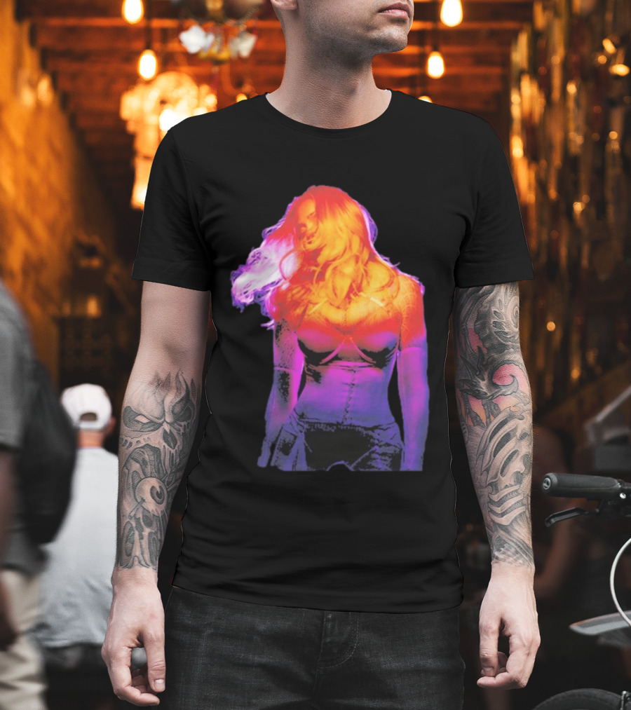 Madonna My Sins Are My Savior Neon Effect T-Shirt