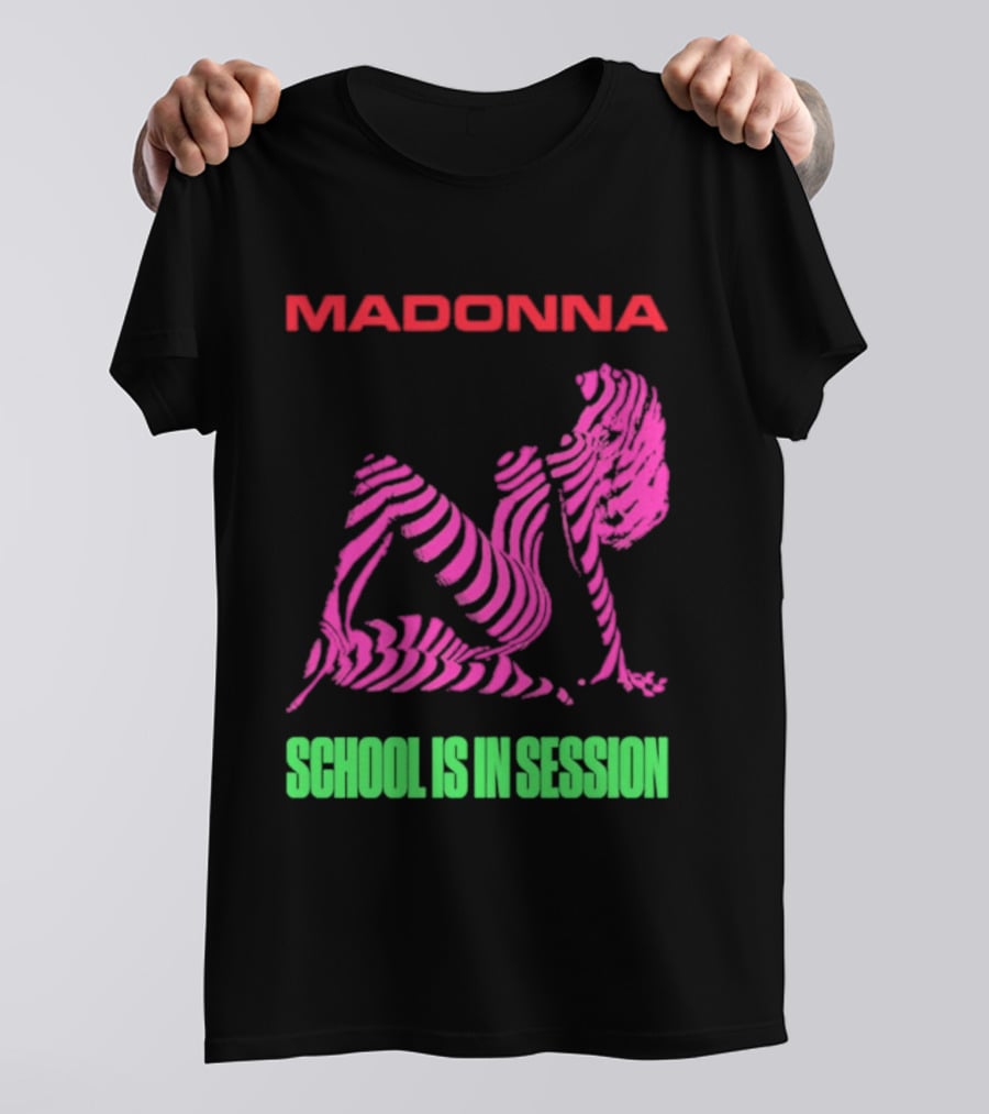 Madonna School Is In Session Pink T-Shirt