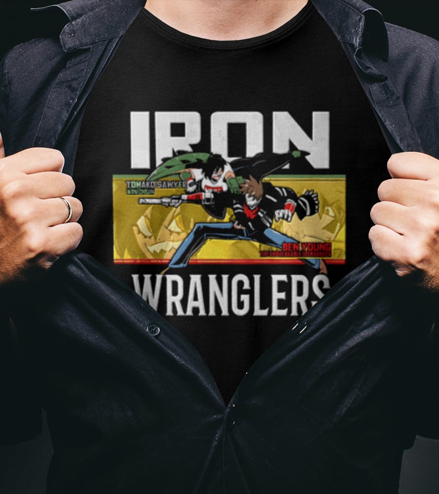 Iron Wranglers Tomako Sawyer Ben Eze Young Wildcats Unbreakable Ranger T-Shirt