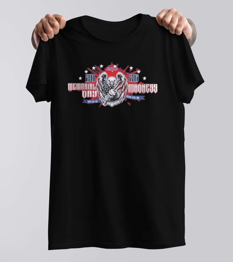 ESTB Memorial Day Madness 2026 Ocean City MD May 23 25 Eagle Basketball Stars T-Shirt