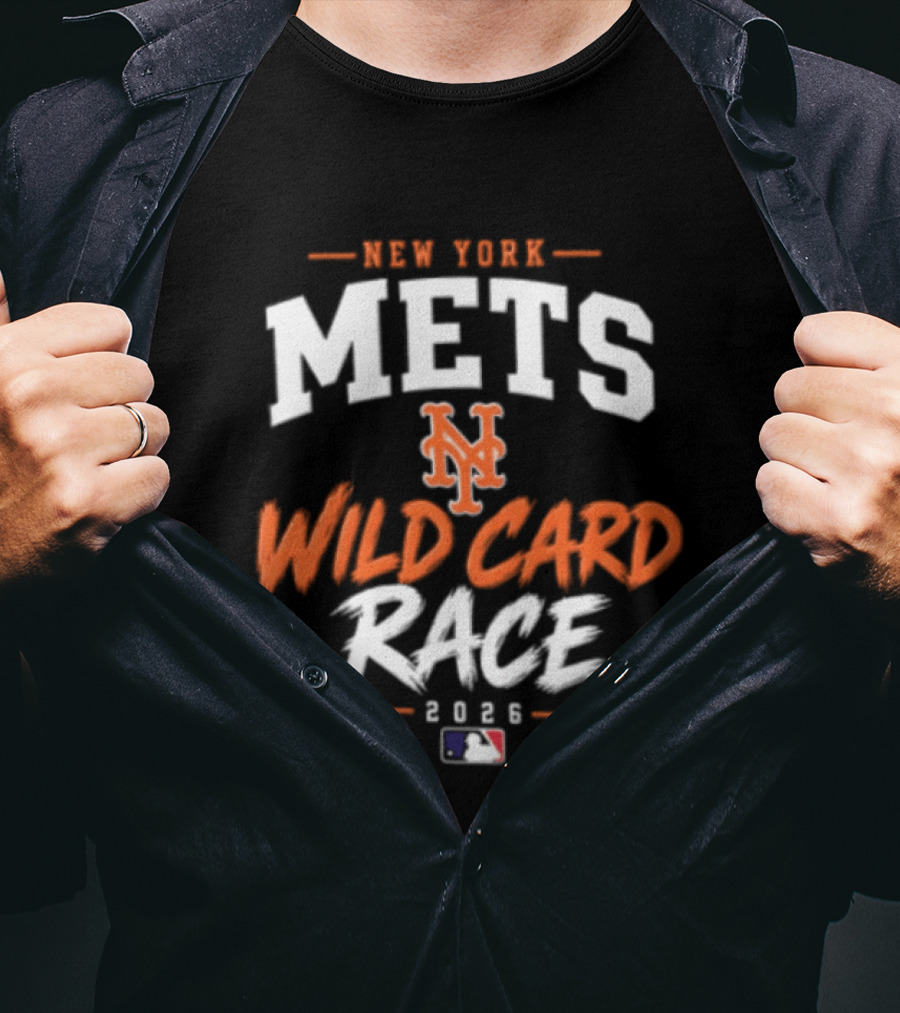 New York Mets MLB Wild Card Race 2026 Baseball Postseason T-Shirt