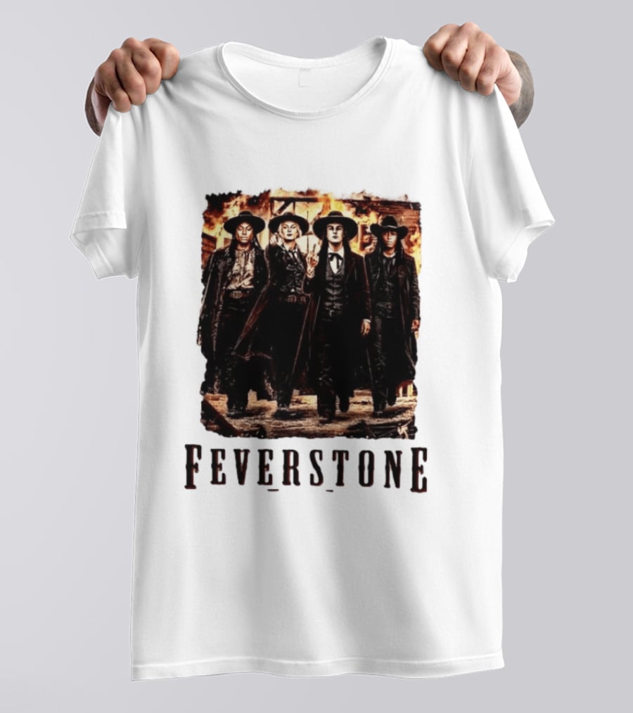 Feverstone Western Outlaw Group Cowboy Gunslinger T-Shirt