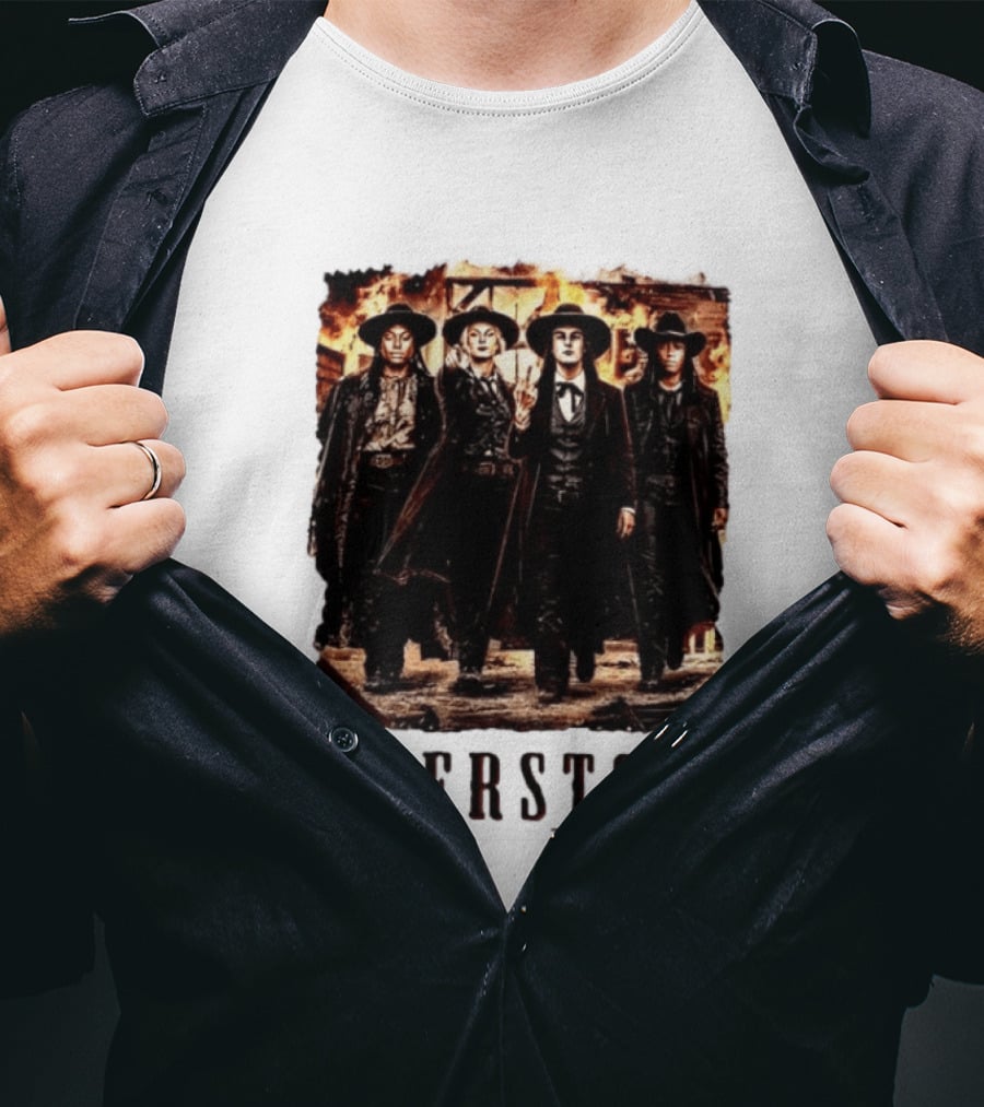 Feverstone Western Outlaw Group Cowboy Gunslinger T-Shirt