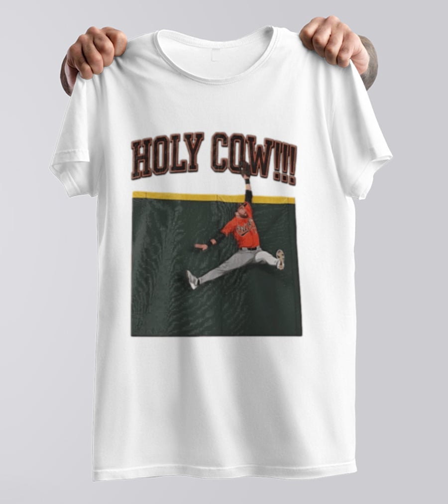 Holy Cow Colton Cowser Baltimore Orioles Catch 2026 T-Shirt