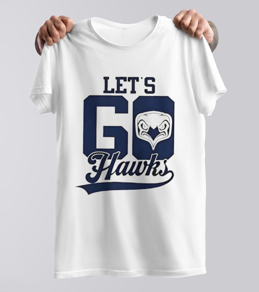 Let's Go Hawks Sports Team Cheer Owl T-Shirt