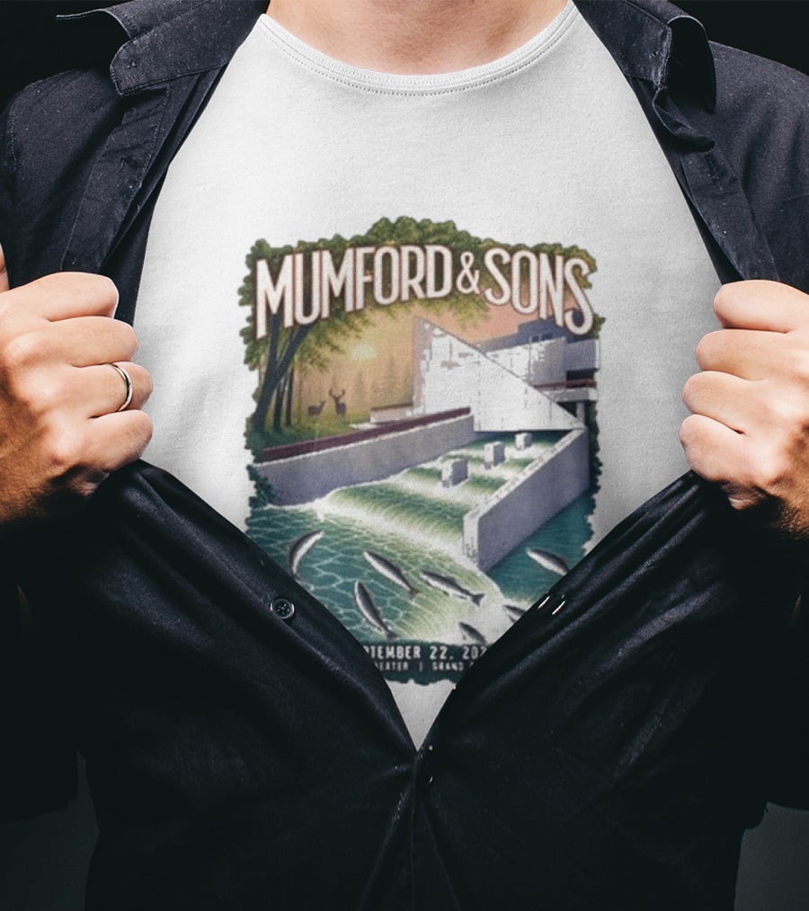 Mumford & Sons September 22 2026 Grand Rapids Michigan Acrisure Amphitheater T-Shirt