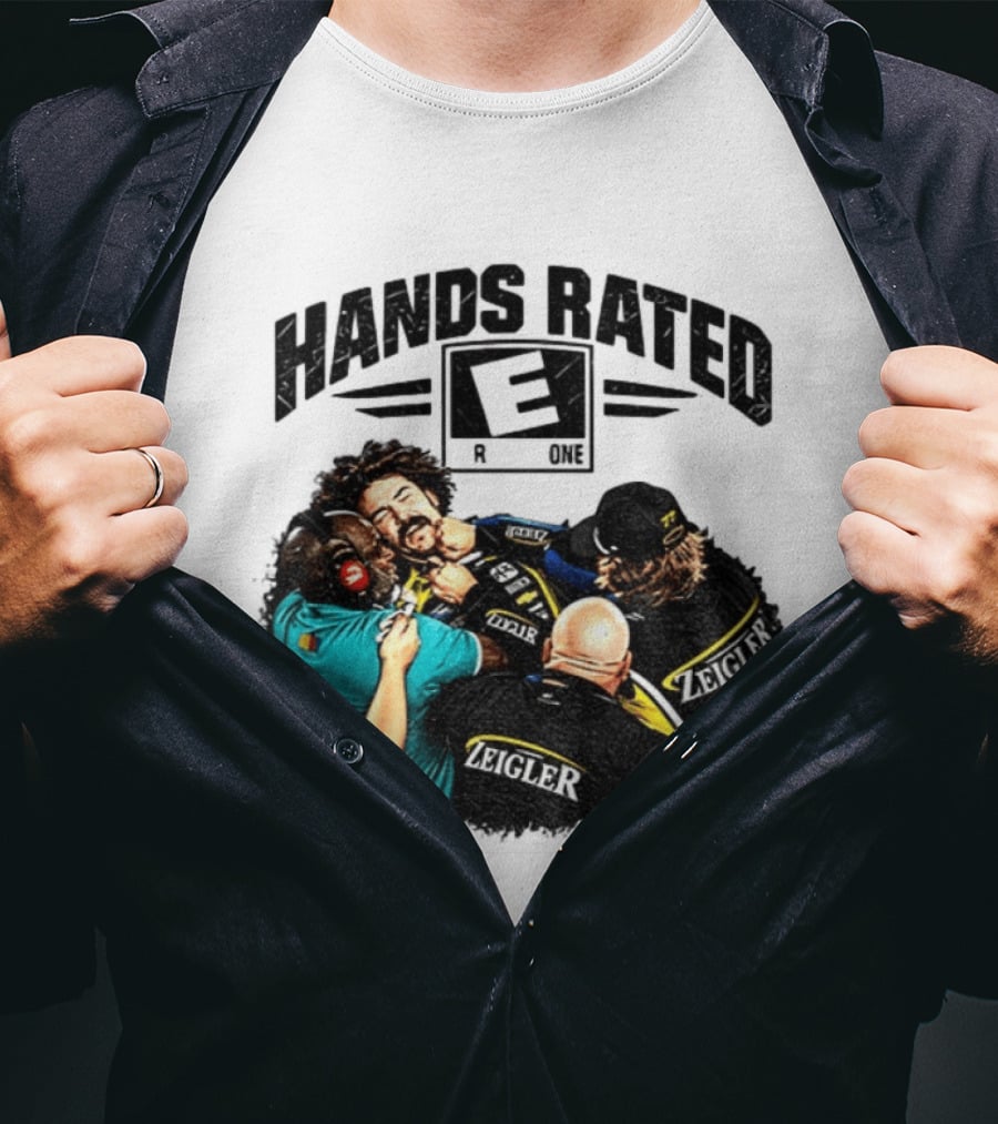 Ryan Blaney Vs Carson Hocevar Hands Rated E Zeigler Racing For Everyone T-Shirt