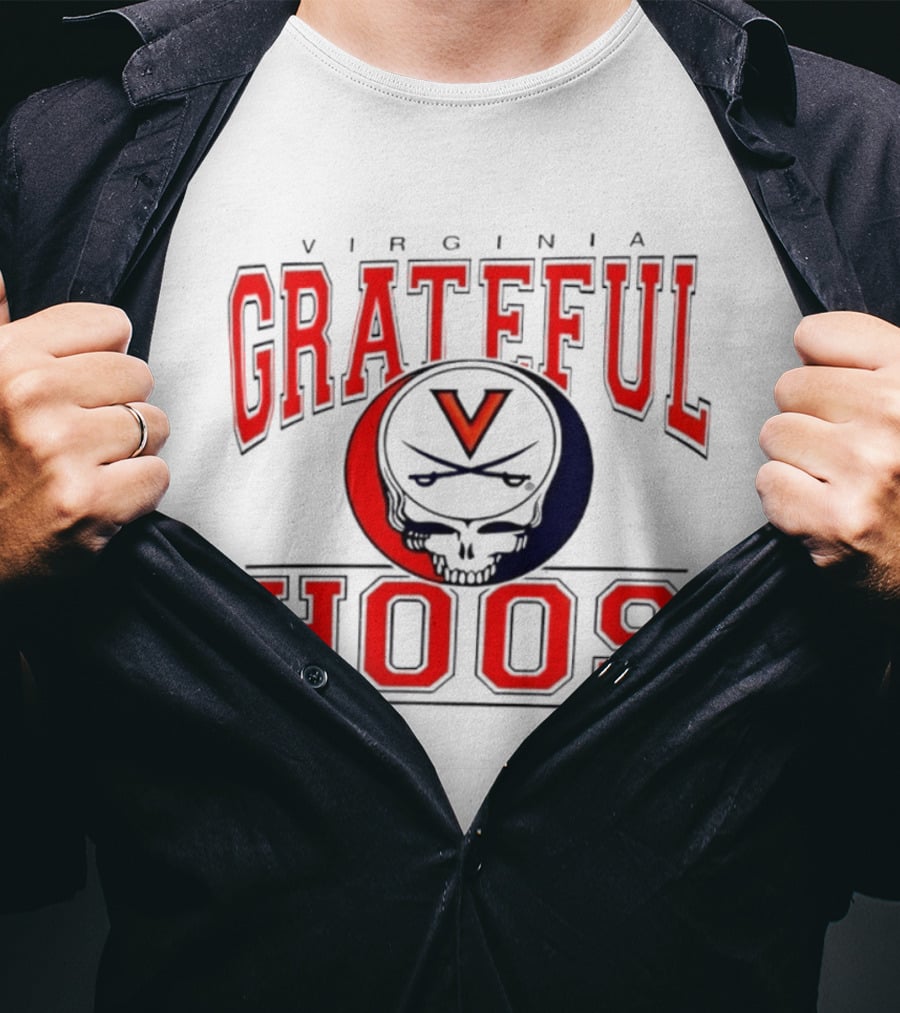 Virginia Grateful Hoos Logo UVA College Sports T-Shirt