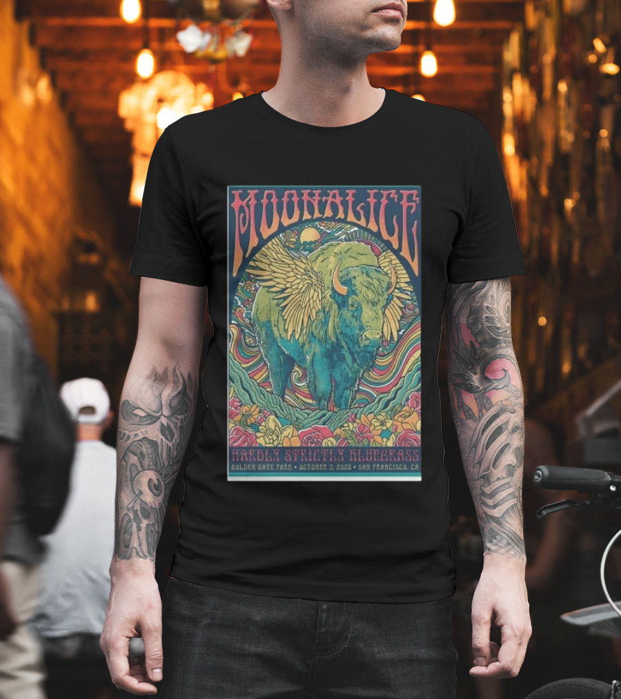 Moonalice Hardly Strictly Bluegrass Golden Gate Park October 3 2026 San Francisco CA T-Shirt