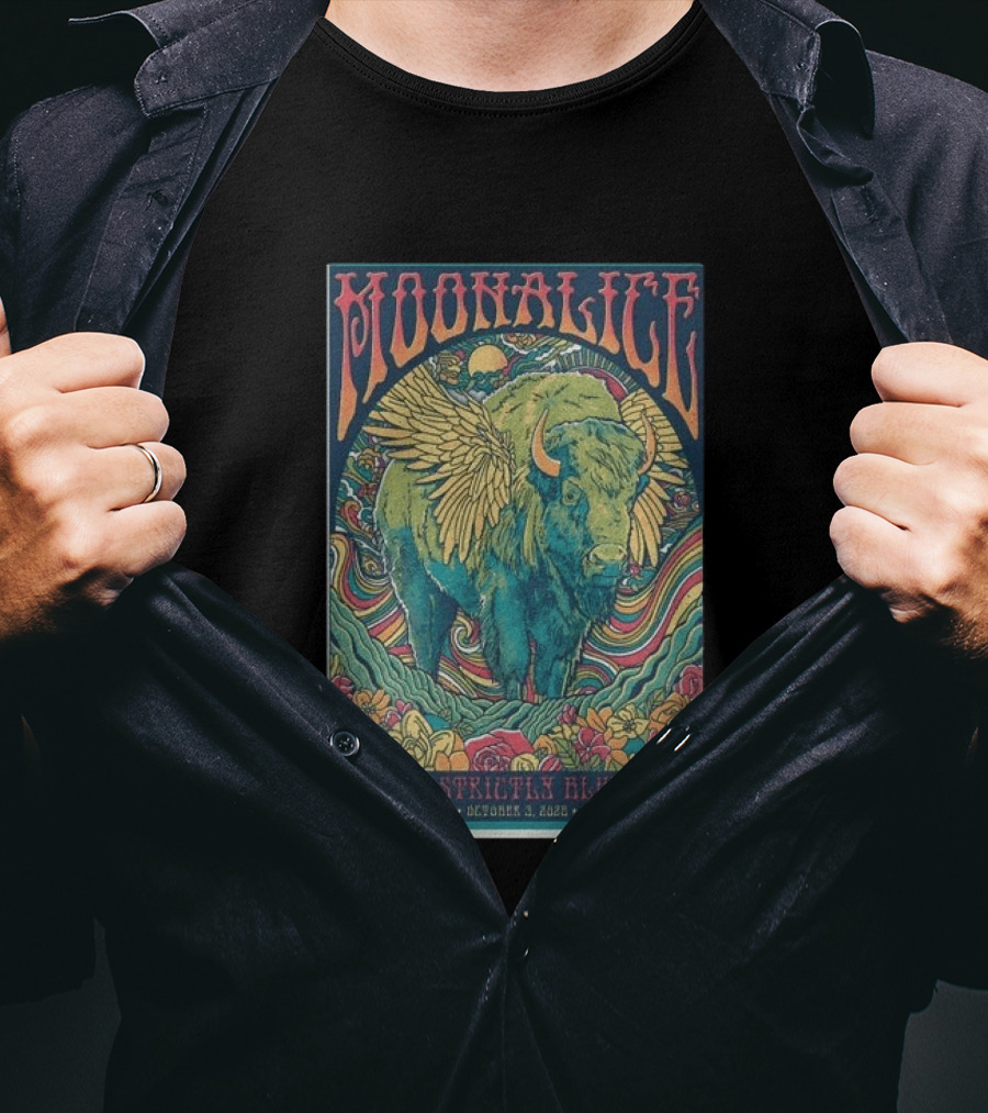 Moonalice Hardly Strictly Bluegrass Golden Gate Park October 3 2026 San Francisco CA T-Shirt
