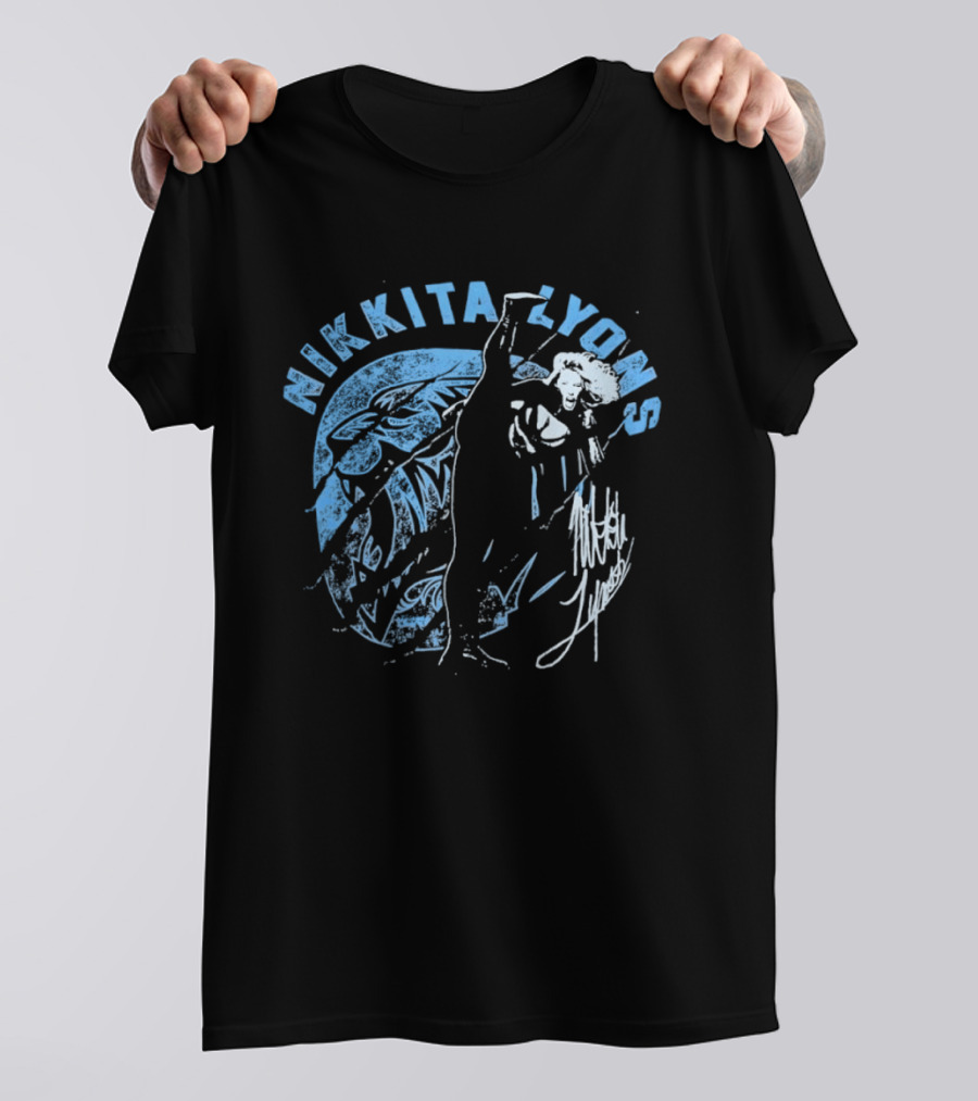 Nikkita Lyons Distressed Wrestling Signature T-Shirt