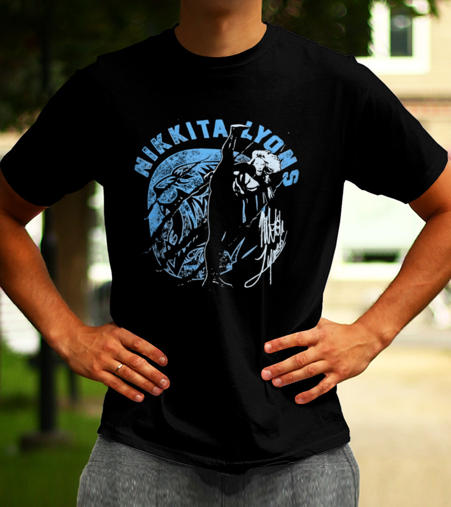 Nikkita Lyons Distressed Wrestling Signature T-Shirt
