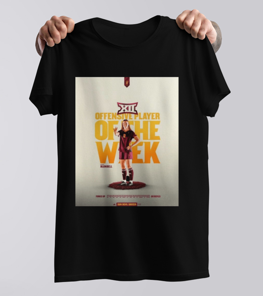 Big 12 Offensive Player Of The Week Kierra Blundell Sun Devil Soccer T-Shirt