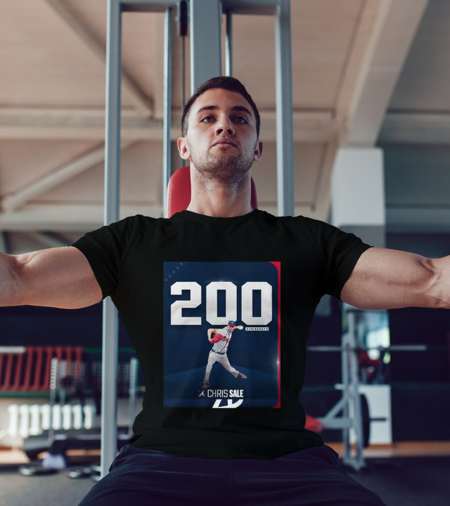 Chris Sale 200 Strikeouts Atlanta Braves T-Shirt