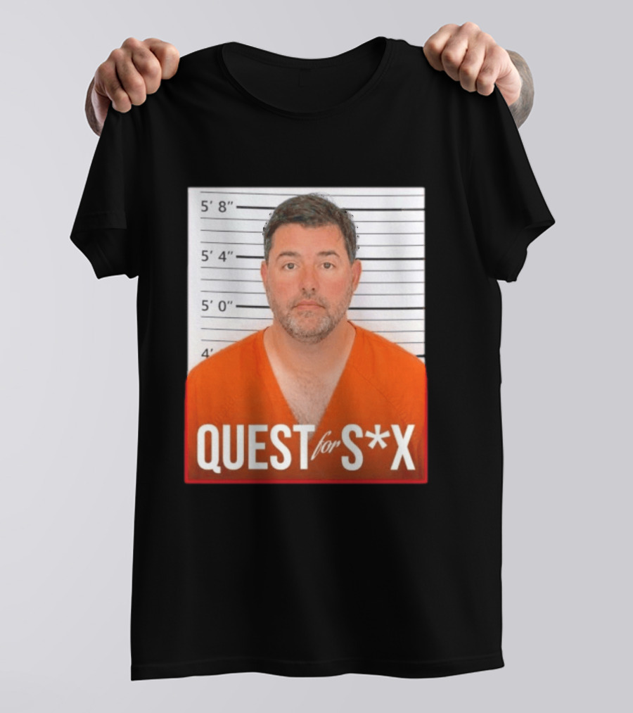 Quest For SX Shot Funny Prison Lineup T-Shirt