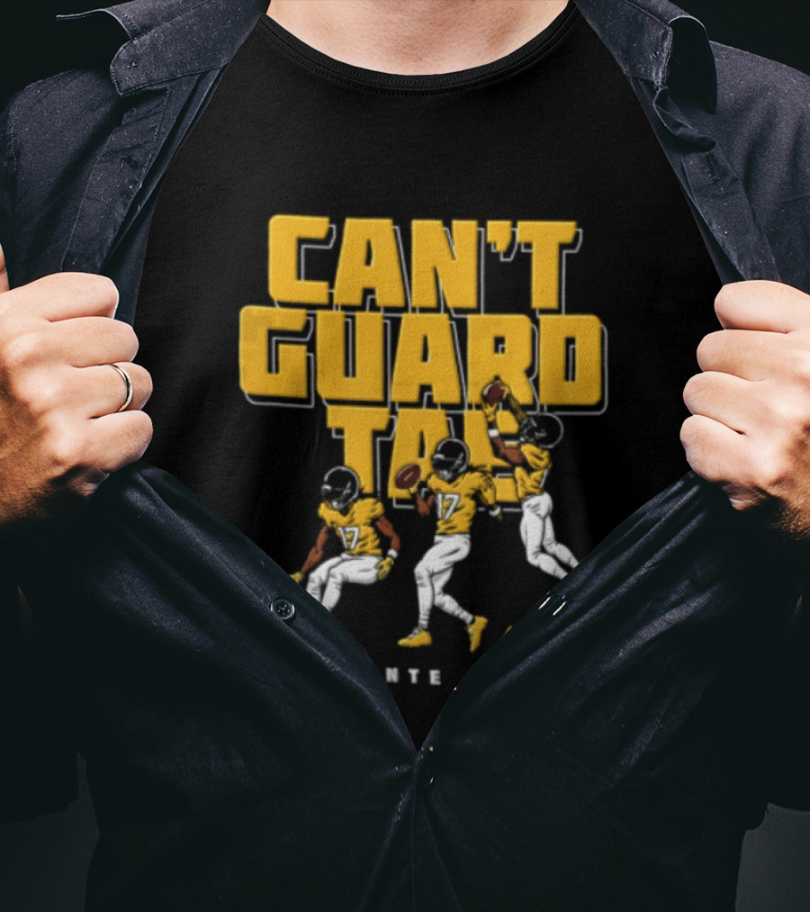 Can't Guard Tae 17 Davante Adams NFLPA Football Player Catching Throwing Ball T-Shirt