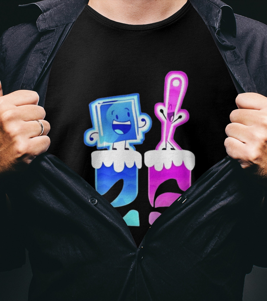 Ice Cube And Needle Battle For Dream Island 25 T-Shirt