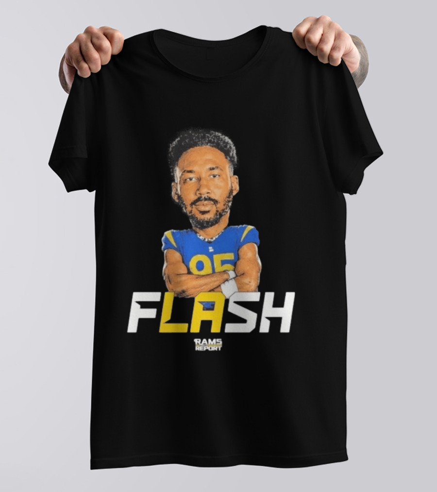 Flash Rams Report Jackson Durham LA Los Angeles Rams T-Shirt