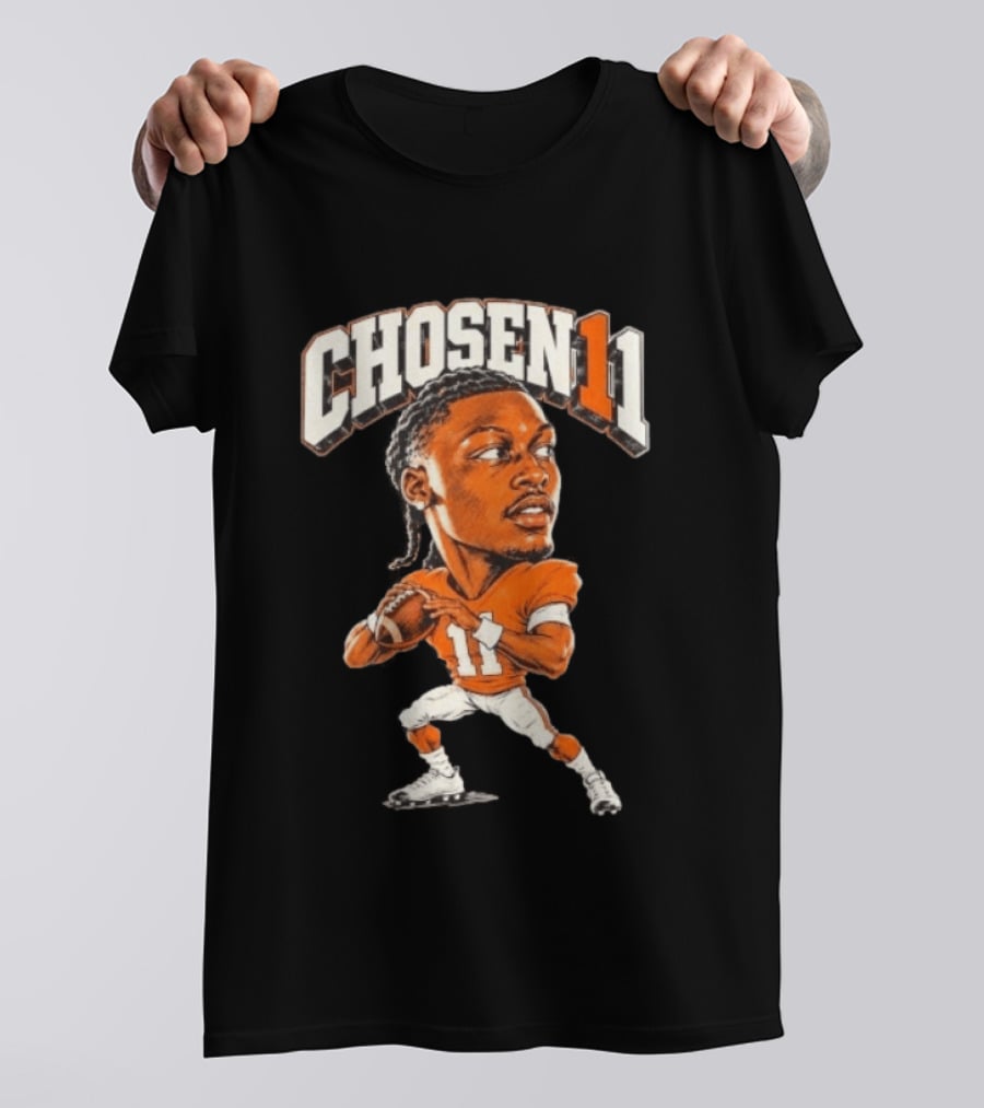 Josh Heupel Chosen11 Tennessee Vols Football Quarterback Caricature T-Shirt