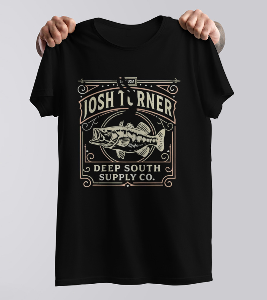 Josh Turner Deep South Supply Co Fishing Bass T-Shirt
