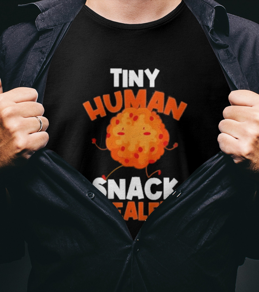 Tiny Human Snack Dealer Cookie Cute Fun Baby Outfit T-Shirt