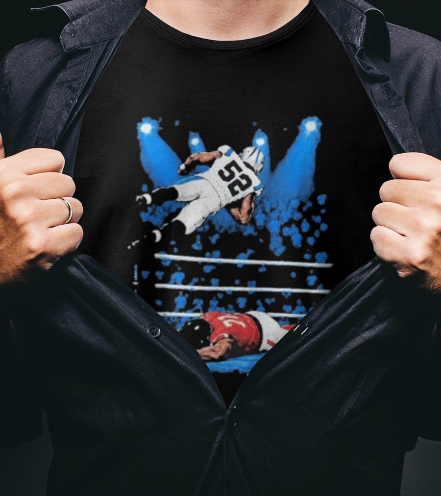 Trevis Gipson 52 Elbow Drop Carolina Vs Atlanta 2026 Football Action T-Shirt