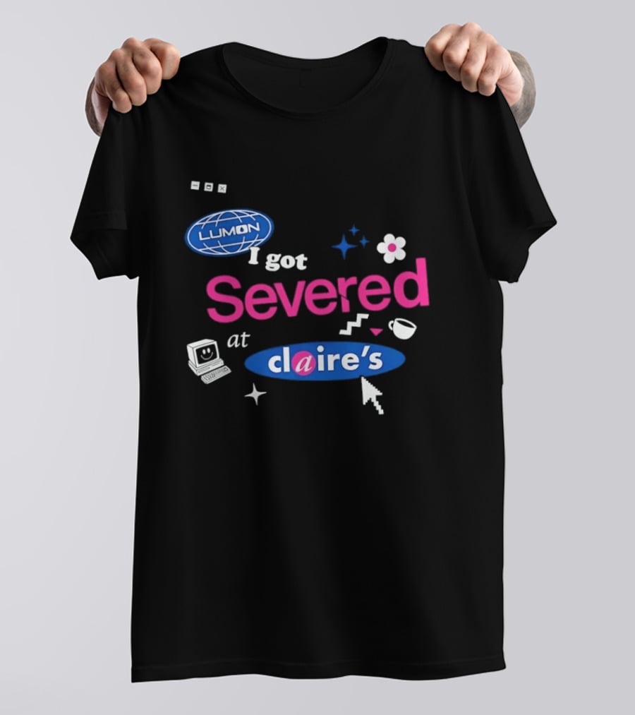 Lumon Severed At Claire's Severance Laptop Coffee Flower Cup Heart Stars T-Shirt