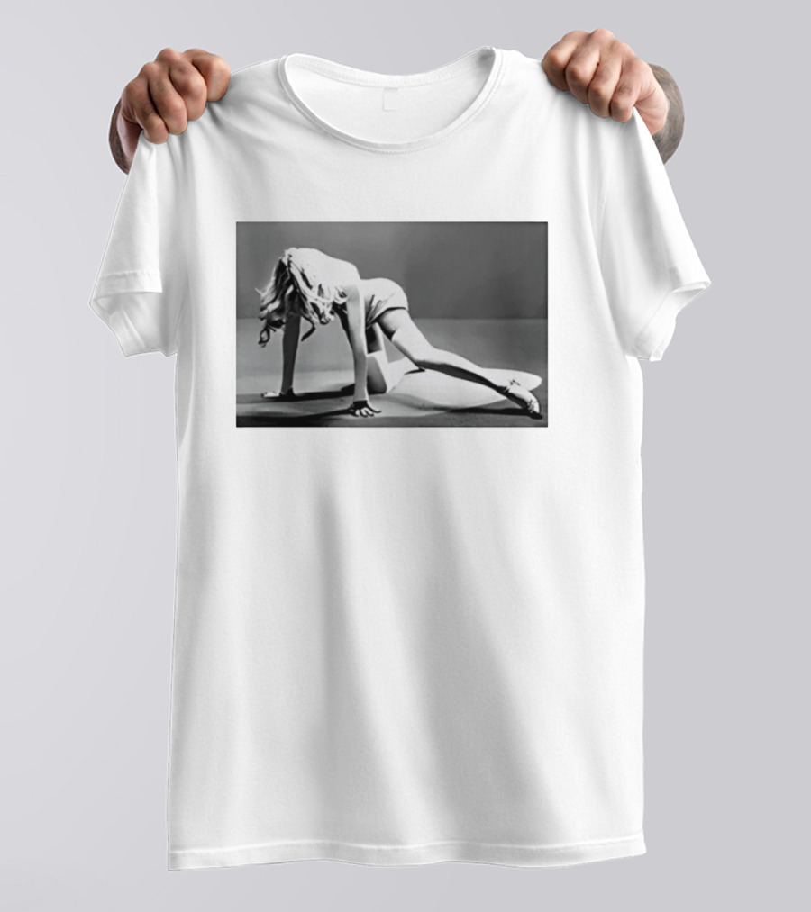 Marilyn Monroe Iconic Glamour Black And White Pose T-Shirt