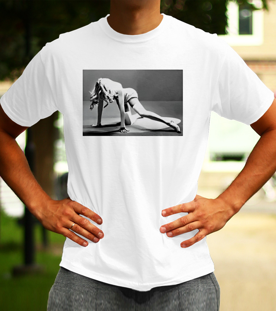 Marilyn Monroe Iconic Glamour Black And White Pose T-Shirt