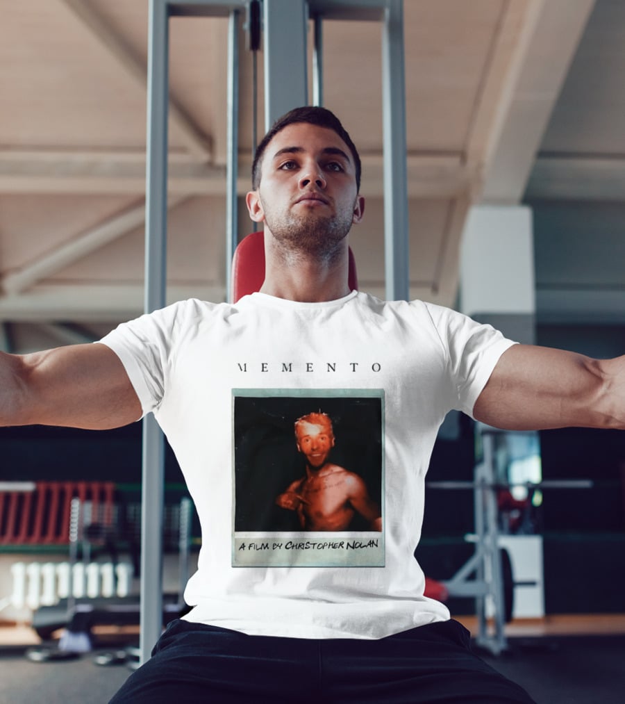 Memento A Film By Christopher Nolan Guy Pearce Polaroid Image T-Shirt