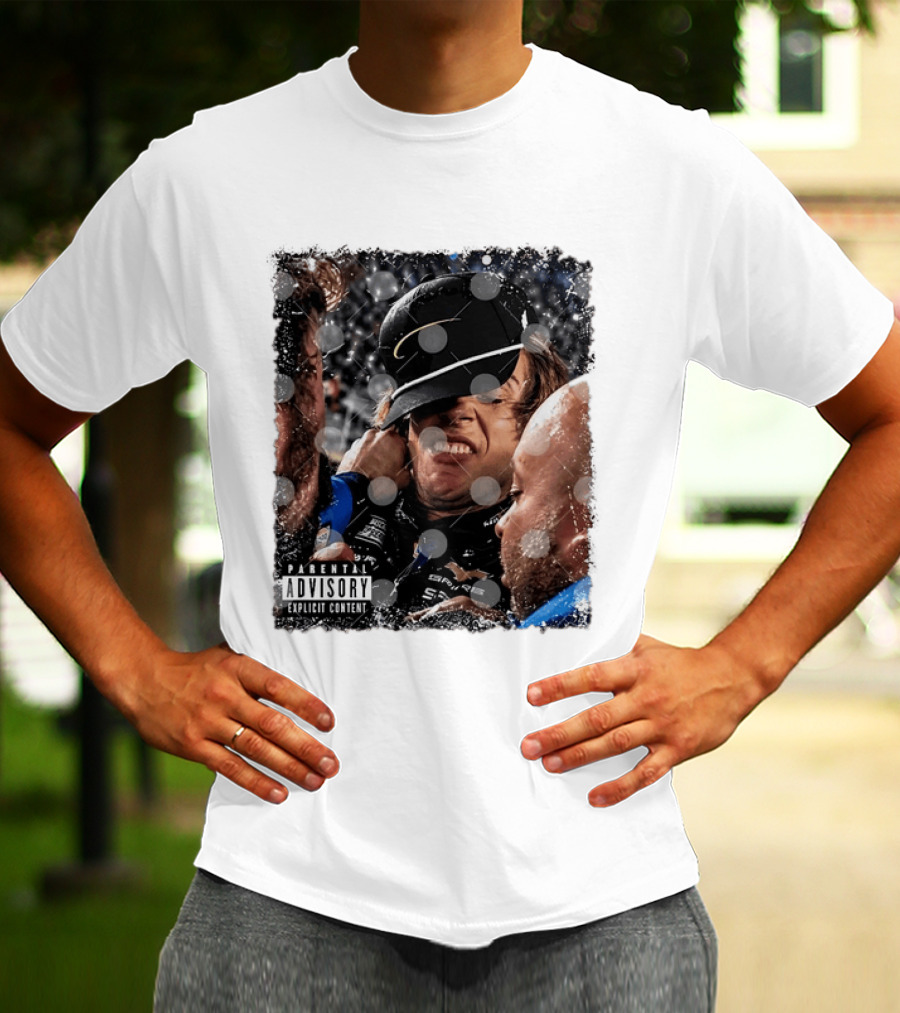 NASCAR Cup Series Racing Parental Advisory Explicit Content Victory Celebration T-Shirt