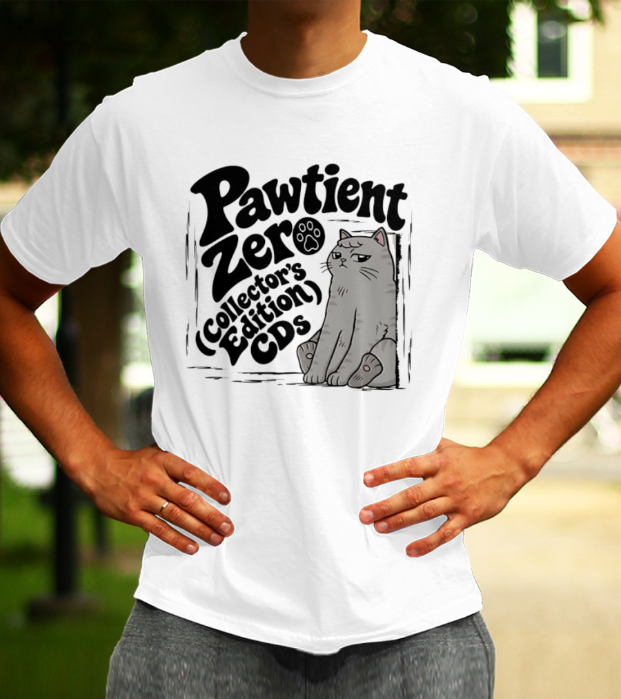 Pawtient Zero Collectors Edition CDs Cat T-Shirt
