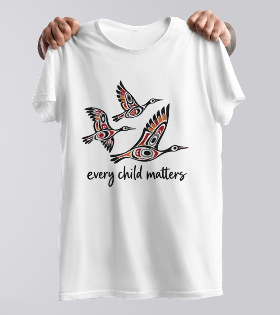 Every Child Matters Indigenous Bird Symbolism T-Shirt