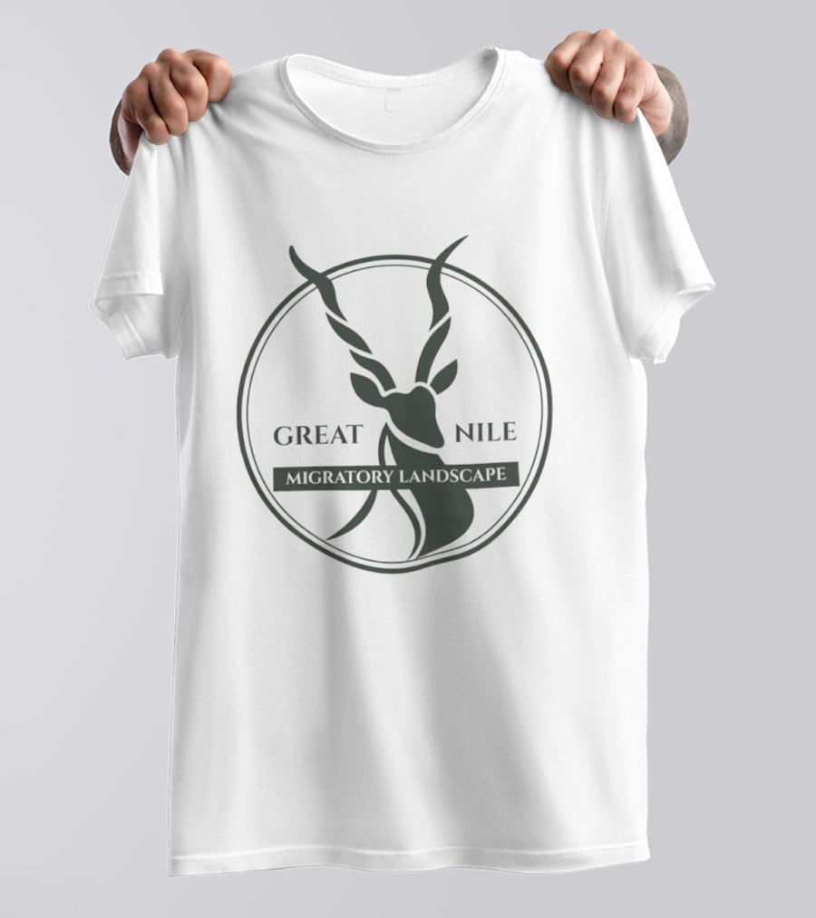 Great Nile Migratory Landscape Wildlife Antelope Circle T-Shirt