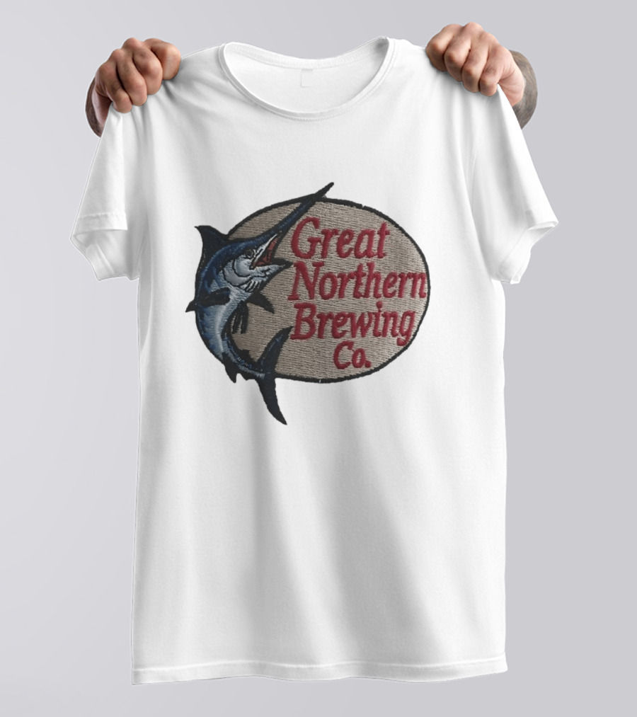 Great Northern Brewing Co Marlin Embroidery T-Shirt