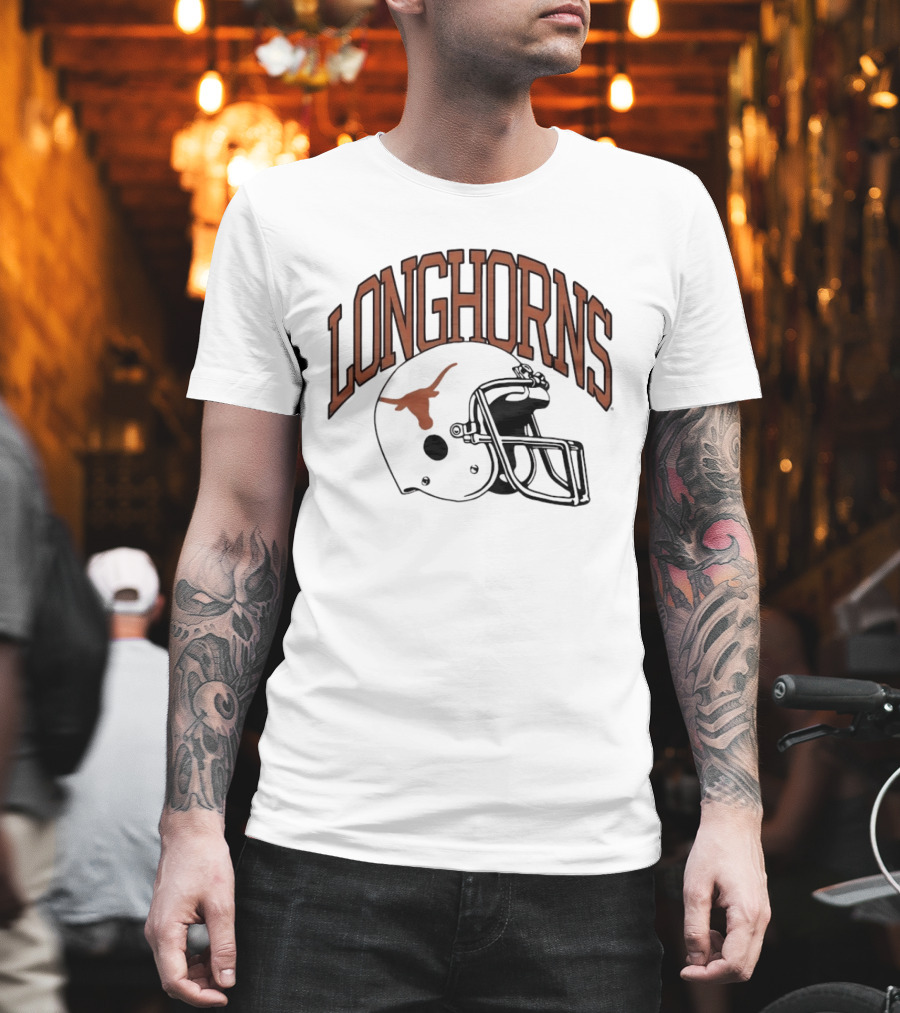 Texas Longhorns Football Helmet Longhorns T-Shirt