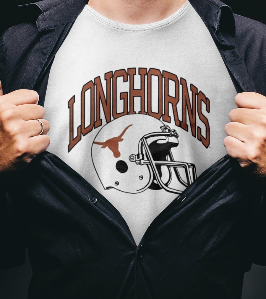Texas Longhorns Football Helmet Longhorns T-Shirt
