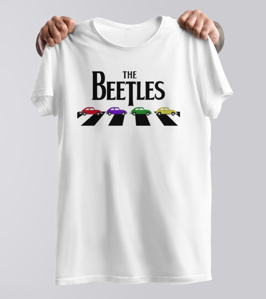 The Beetles VW Bug Colorful Volkswagen Cars Abbey Road T-Shirt