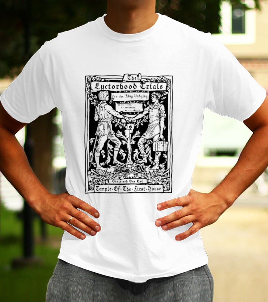 The Lyctorhood Trials Ring Undying One Flesh One End Temple Of The Ninth House Collection T-Shirt
