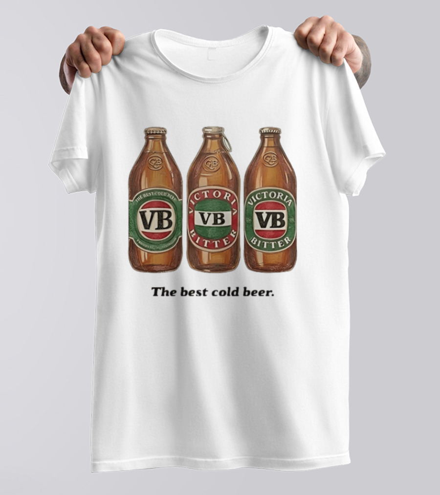 Victoria Bitter VB The Best Cold Beer Bottles T-Shirt