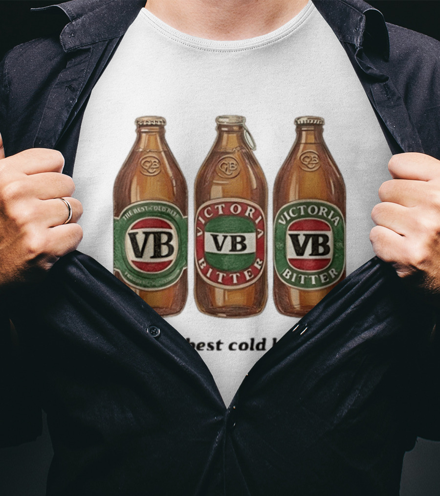 Victoria Bitter VB The Best Cold Beer Bottles T-Shirt