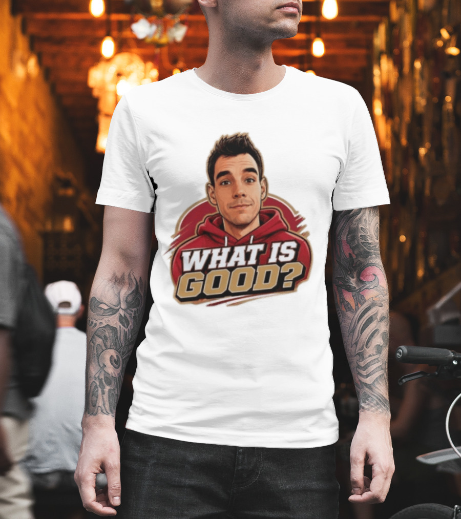 What Is Good The Gold Standard Podcast Network Cartoon T-Shirt
