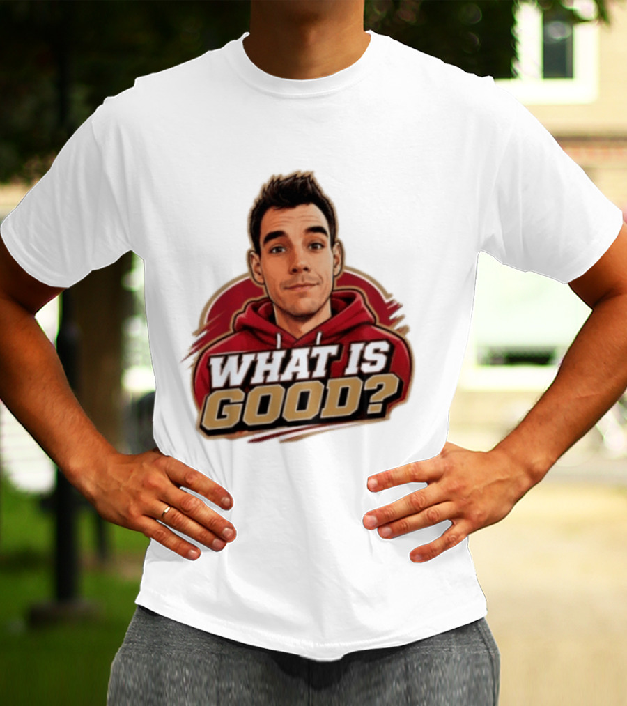 What Is Good The Gold Standard Podcast Network Cartoon T-Shirt