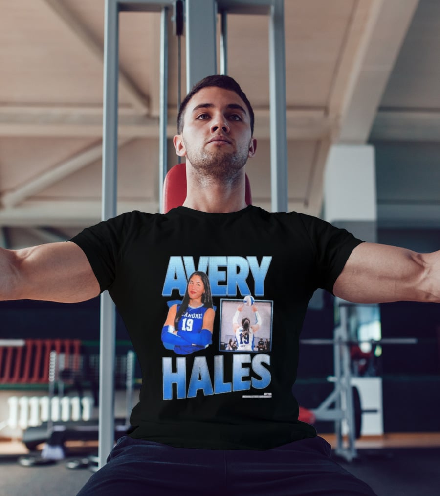 Avery Hales Indiana State Sycamores Volleyball No 19 Setter T-Shirt