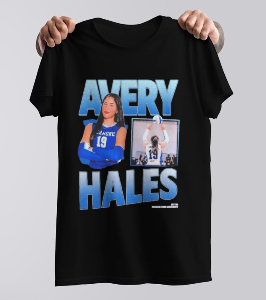Avery Hales Indiana State Sycamores Volleyball No 19 Setter T-Shirt