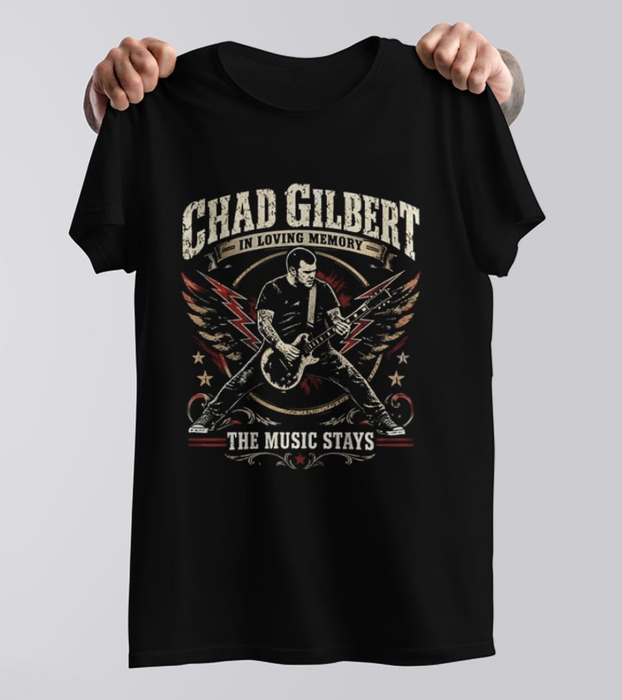 Chad Gilbert In Loving Memory New Found Glory The Music Stays T-Shirt