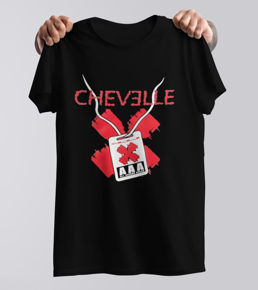 Chevelle AAA All Access Pass Red X Band Tour T-Shirt