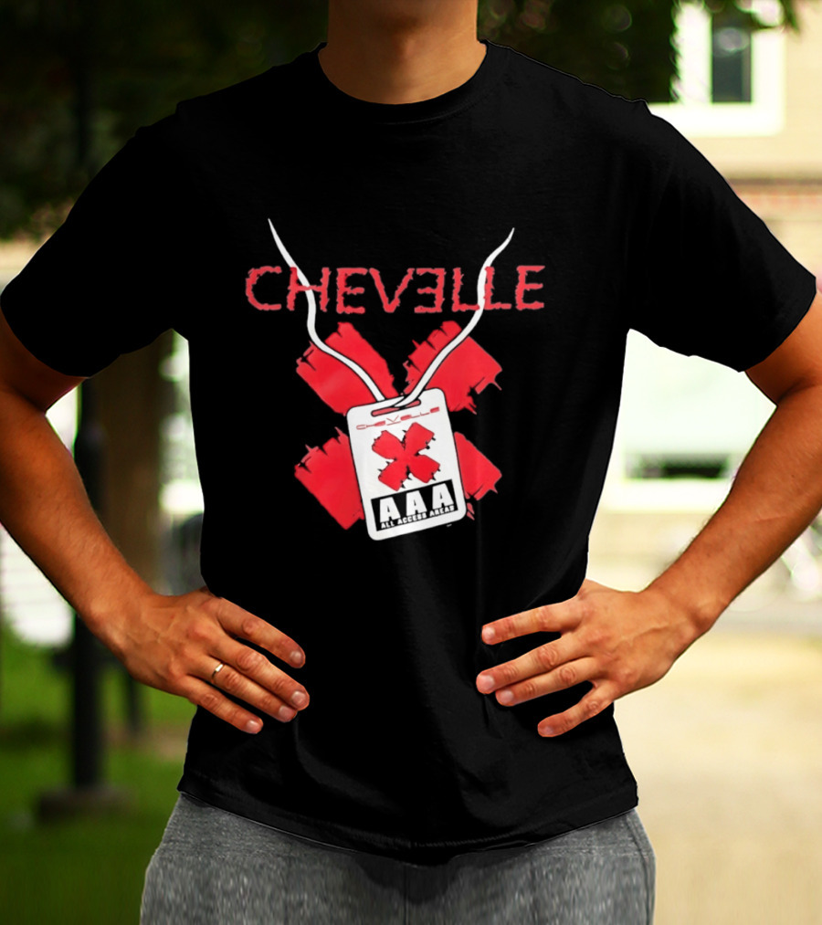 Chevelle AAA All Access Pass Red X Band Tour T-Shirt