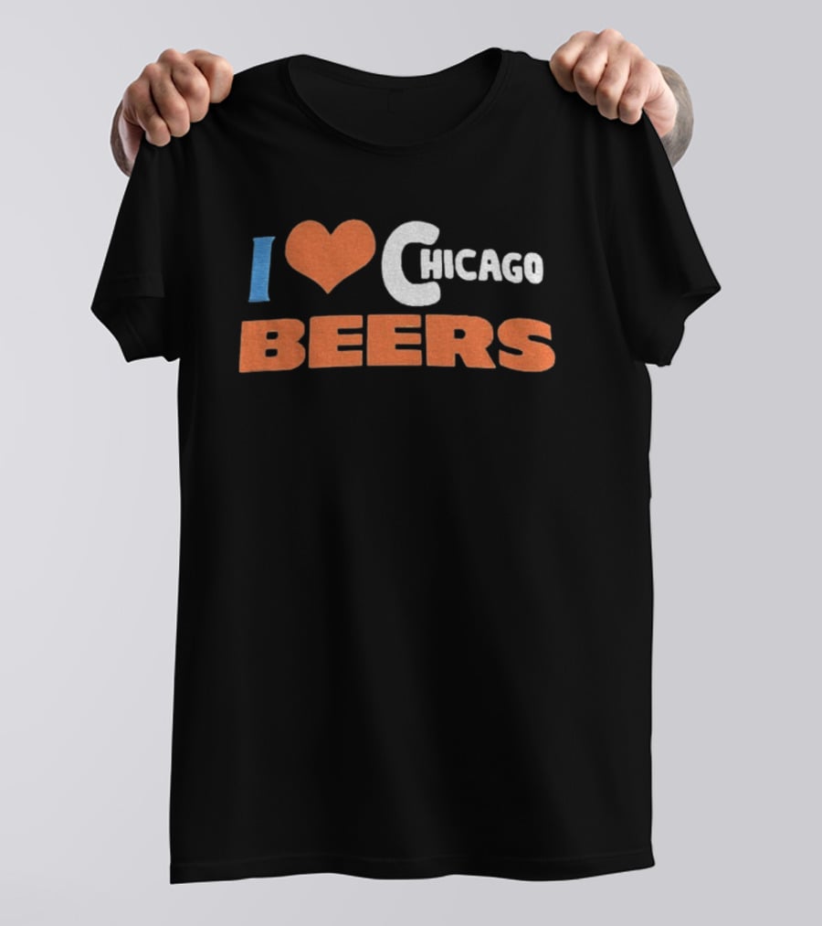 I Love Chicago Beers Dad T-Shirt