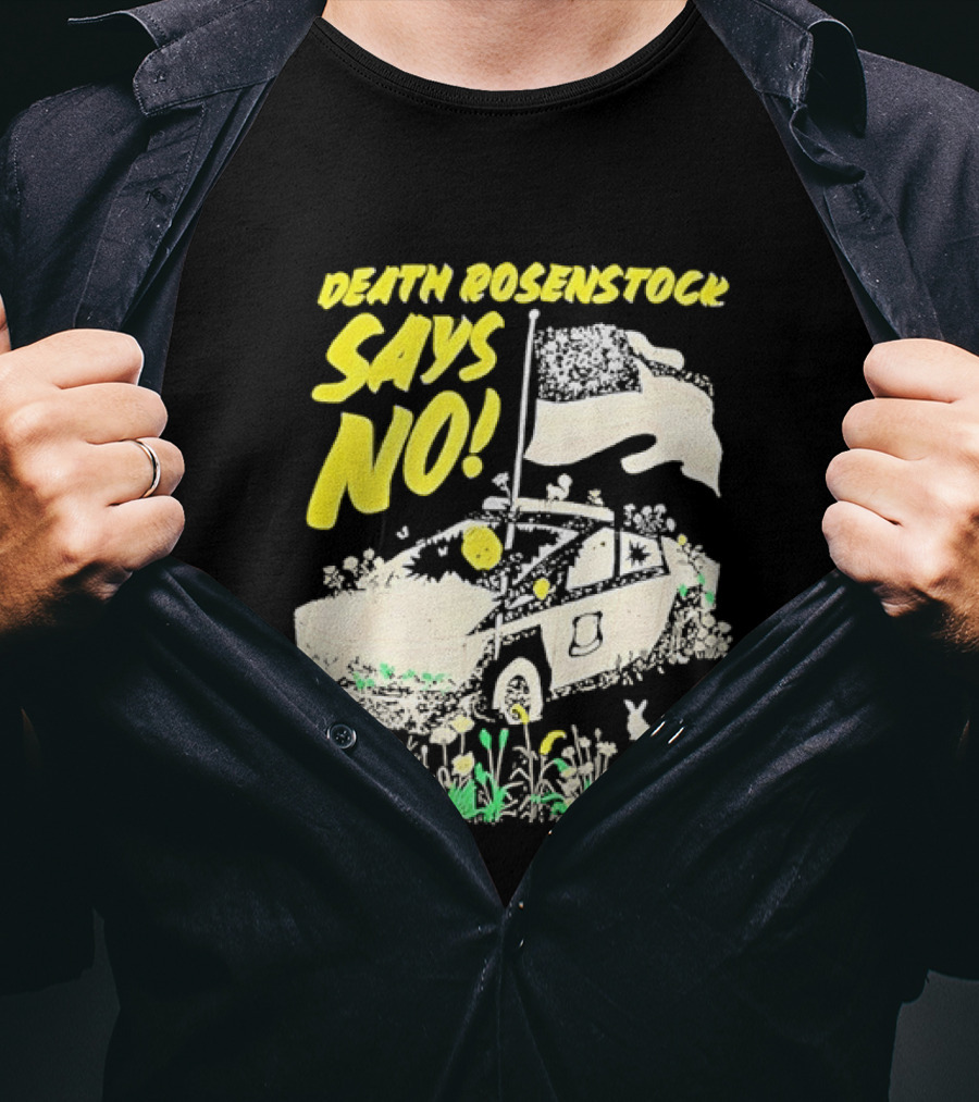 Death Rosenstock Says No Car Flowers Indie Rock Alternative Music T-Shirt